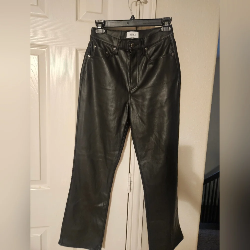 REVOLVE Cassie Super High Straight Pant in Black - Picture 7 of 9